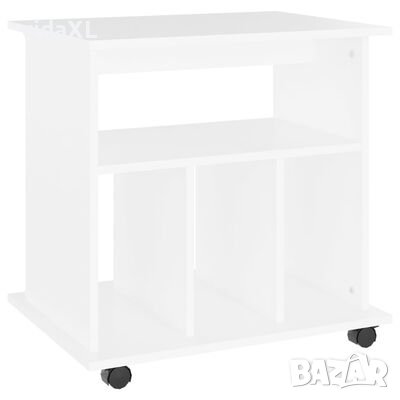 vidaXL Подвижен шкаф, бял, 60x45x60 см, ПДЧ(SKU:808476, снимка 1