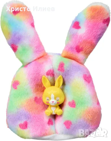 Кукла Барби Barbie Cutie Reveal С костюм на шарено зайче с 10 изненади, снимка 5 - Кукли - 48889534