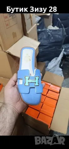 Дамски чехли Hermes и Pinko, снимка 6 - Чехли - 50146522