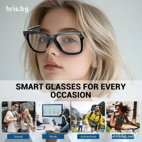 Интелигентни AI Smart Glasses – Стил, Технологии и Изкуствен Инлект, снимка 2 - Смарт домашни устройства (Smart Home) - 56075906