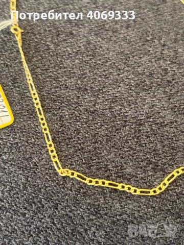 Нов златен синджир картие 3.2гр 14к, снимка 6 - Колиета, медальони, синджири - 50943995