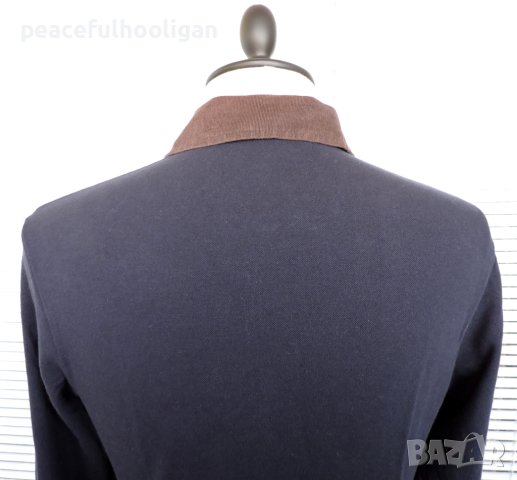 Fred Perry Men`s Casual Polo Shirt -мъжка тъмно-синя поло блуза  размер S, снимка 10 - Блузи - 44242923
