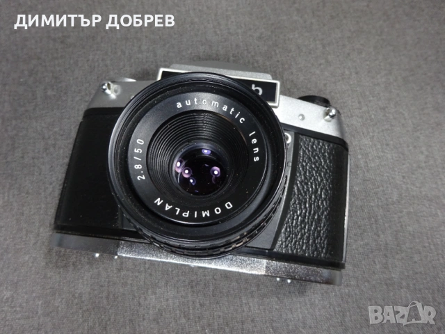 СТАР РЕТРО СОЦ ГДР DDR РЕТРО SLR ФОТОАПАРАТ EXA 1B + ОБЕКТИВ DOMIPLAN 2.8/50 M42, снимка 5 - Фотоапарати - 53946438