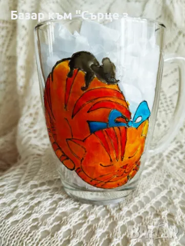 Ръчно рисувани чаши, подложки, снимка 13 - Други - 21980542