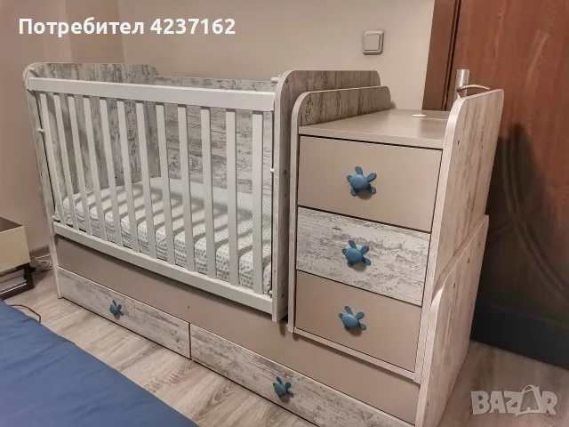 Бебешко легло люлка Флоренция 60X120 СМ кошара с матрак