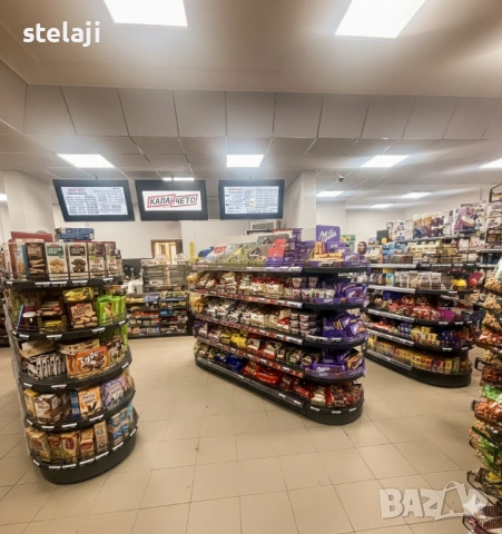 НОВ Бял стелаж за магазин (120кг на рафт) – 180/66,5 см , снимка 18 - Стелажи и щандове - 43237680