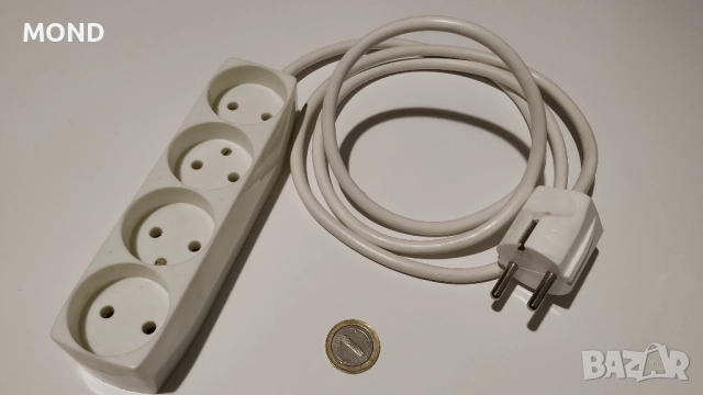 Холандски разклонител - 4 гнезда / 1,5 м кабел, снимка 2 - Друга електроника - 52865648