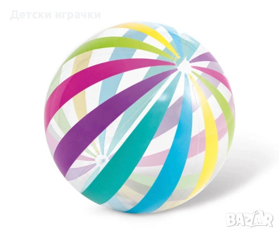 Надуваема топка INTEX Jumbo 107 см, снимка 3 - Детски топки - 51123529