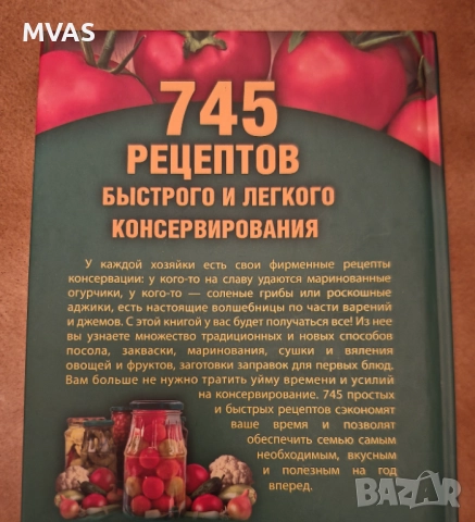 745 рецепти за бързо и лесно консервиране Зимнина, снимка 5 - Специализирана литература - 52777244