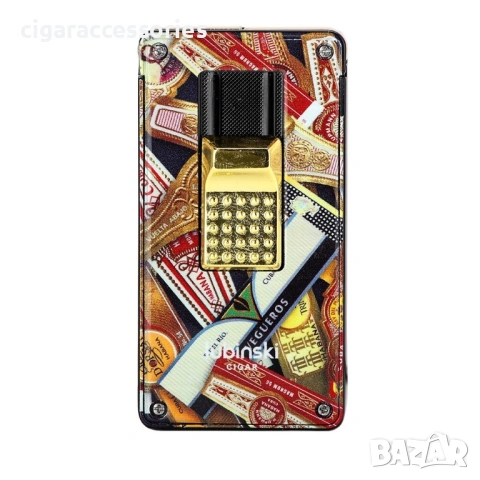 Подаръчен комплект за пури – запалка, резачка и пепелник, снимка 4 - Запалки - 54096354