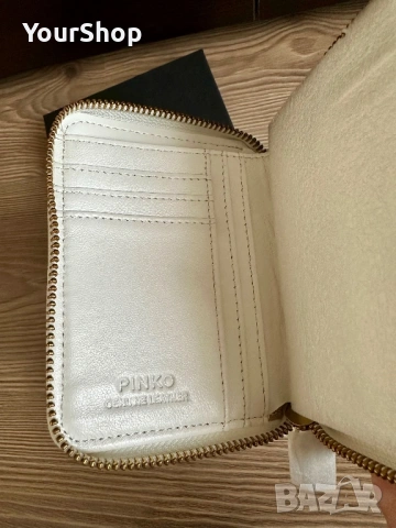 Чисто нова чанта, колан и пртфейл Pinko в бял цвят, снимка 10 - Чанти - 54049103