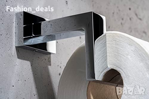 Нова хромирана стойка Държач за ролка тоалетна хартия стена баня, снимка 5 - Други стоки за дома - 40704097