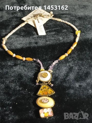 Старинно авторско колие с естествени камъни , снимка 4 - Колиета, медальони, синджири - 51815796