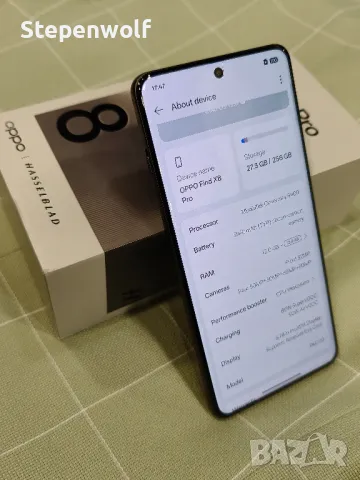 Oppo Find X8 Pro 12/256 черен - Перфектен!6.78",5910mAh;Dimensity 9400;4x50mpx + 32mpx, снимка 1