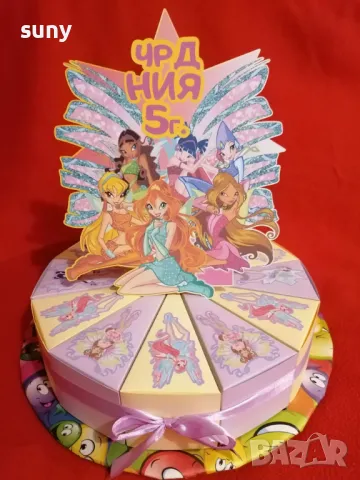 Картонена торта Еднорог, снимка 6 - Други - 49723414