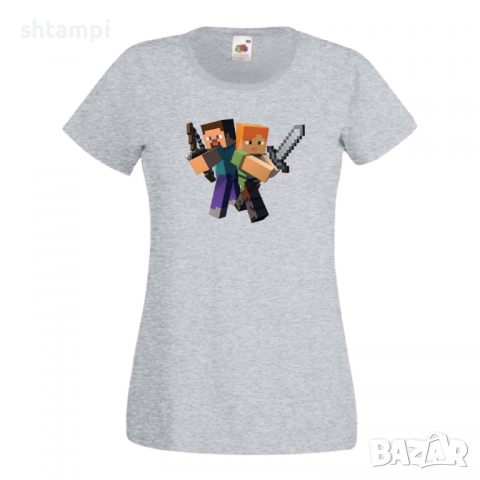 Дамска тениска Minecraft 6 Minecraft,Игра,Забавление,подарък,Изненада,Рожден Ден., снимка 7 - Тениски - 36520890