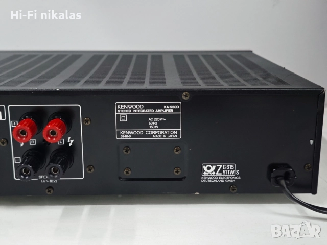 стерео усилвател  KENWOOD KA-550D, снимка 6 - Ресийвъри, усилватели, смесителни пултове - 52016817