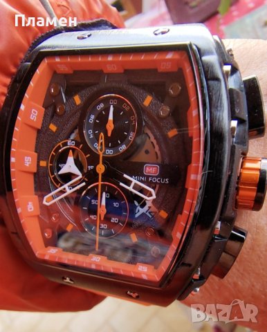 часовник кварцов хронограф MINI FOCUS силиконова каишка Автоматична дата , снимка 6 - Мъжки - 40659357