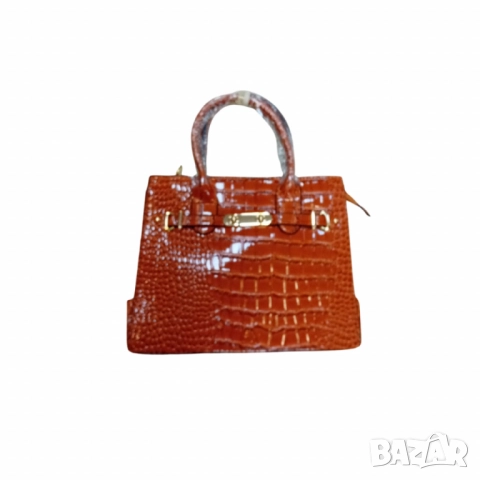Дамска чанта с кроко текстура – изисканост и стил за всяка модерна жена, снимка 5 - Чанти - 52138221