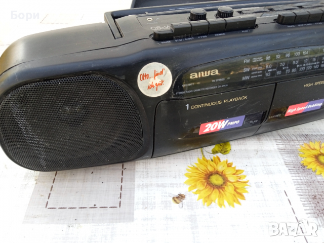 AIWA CS-WN31 двукасетен радиокасетофон, снимка 2 - Радиокасетофони, транзистори - 36561774