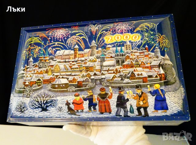 Немска метална кутия от 2000 година. , снимка 2 - Антикварни и старинни предмети - 30248578