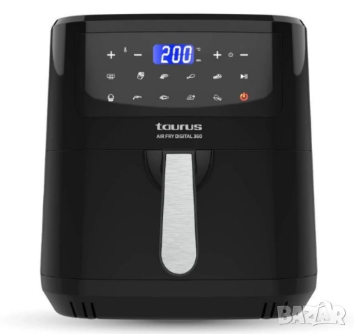 Фритюрник с горещ въздух Taurus Air Fry Digital 360 – 7.5L, 2150W, 360° двойна резистенция, снимка 2 - Други - 51919872