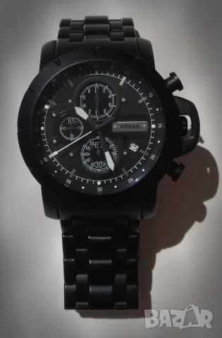 JR1266 Fossil Utility Stainless Steel Men's Watch Мъжки часовник Фосил хронограф черен