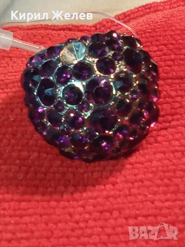 ФЕШЪН АРТ МОДЕЛ ДАМСКИ ПРЪСТЕН с ИСКРЯЩИ ВИОЛЕТОВИ КРИСТАЛИ 27626, снимка 11 - Пръстени - 46510645