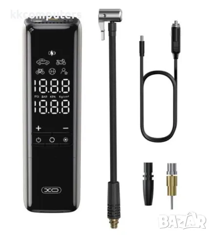 Компресор XO-CZ017 12V за помпане на гуми / Черен / Баркод : 456461