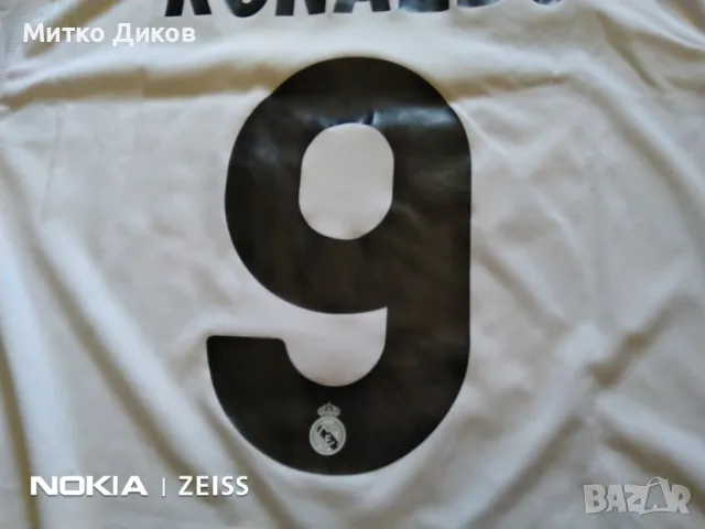 Реал Мадрид футболна тениска отлична домакини 2009-2010 №9 Кристиано Роналдо размер ХЛ, снимка 12 - Футбол - 48002975