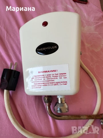 Български проточен бойлер 4kw, работещ, почти неизползван, снимка 2 - Бойлери - 51309695