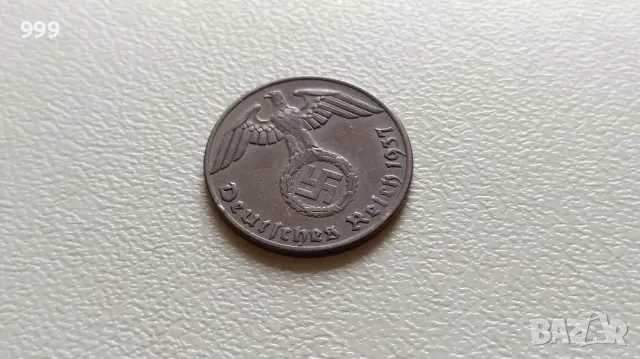 1 райхспфениг 1937 А Германия - Трети Райх, снимка 1