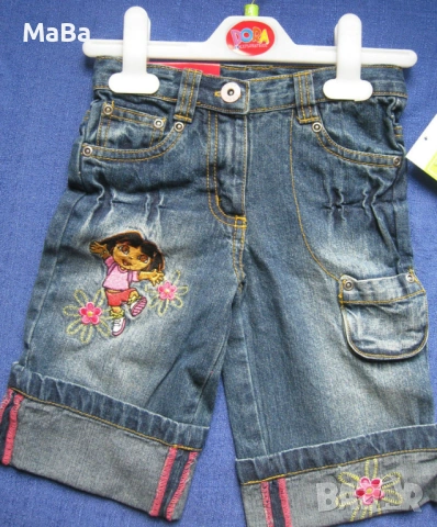 Детски ДЪНКИ DORA, с бродерия /2-5 год./, нови 