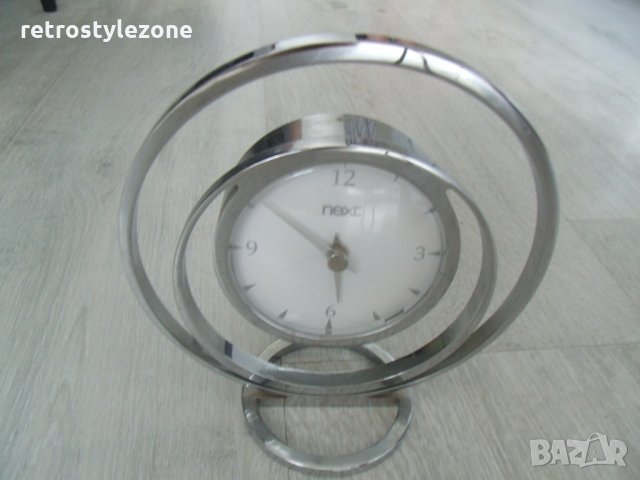 № 4431 стар настолен часовник  next   - кварцов механизъм  - работещ  - метална рамка , снимка 4 - Други - 29743909