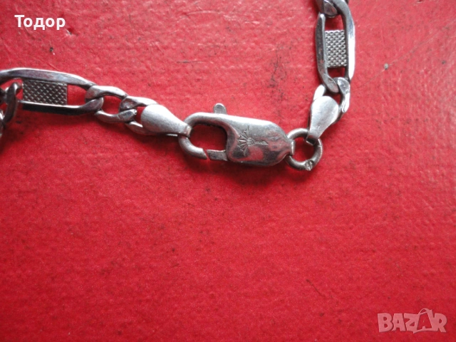 Страхотен сребърен синджир верижка 6, снимка 2 - Колиета, медальони, синджири - 53300085