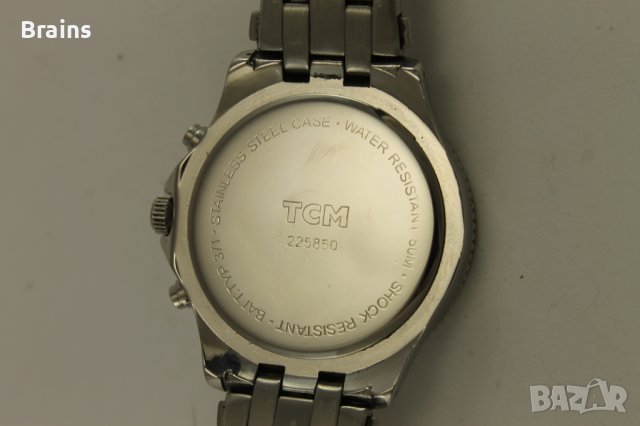 Мъжки Стоманен Часовник TCM Chronograph Quartz, снимка 8 - Мъжки - 40639900