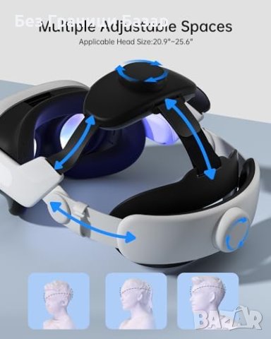 Нова VR Лента за Meta Quest 3: Удобство и Стабилност игри геймъри, снимка 4 - Друга електроника - 44159296