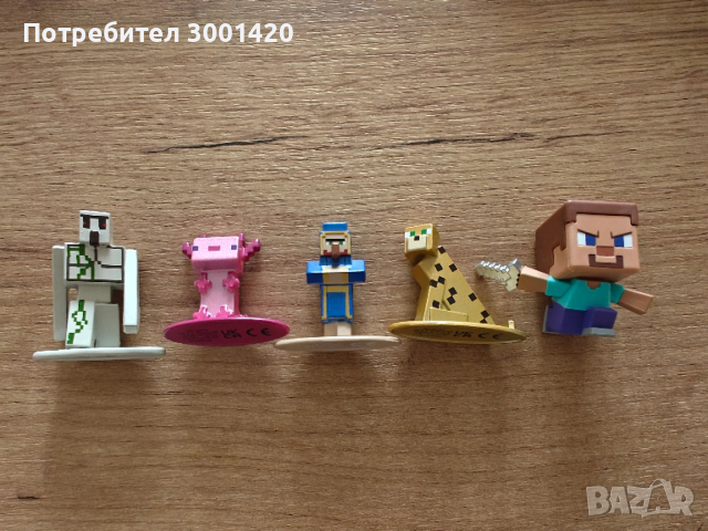 Minecraft - 5 броя фигурки общо, снимка 2 - Фигурки - 53369279