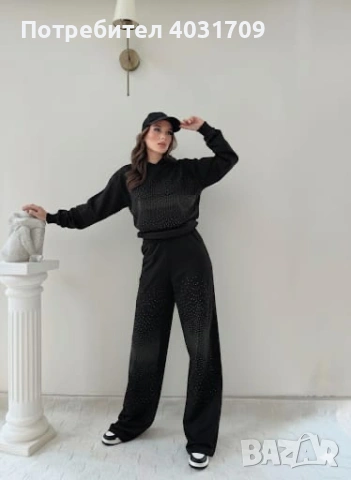 Дамски екип с камъчета , снимка 4 - Спортни екипи - 53107444