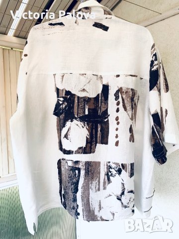 Разкошна ленена туника/риза/блуза SEMPRE PIU BY SHALOU, снимка 10 - Ризи - 42134759