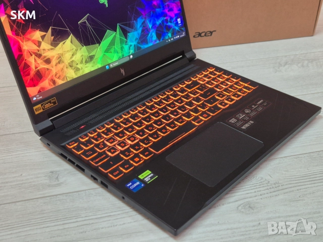 НОВ i7-14650H|RTX4060|32RAM|1TB SSD|WUXGA IPS 180Hz acer nitro 5 лаптоп laptop ацер gaming гейминг, снимка 4 - Лаптопи за игри - 52745994
