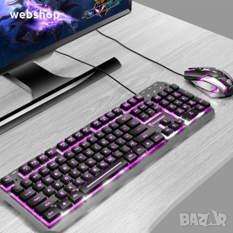 Водоустойчива Светеща Геймърска Клавиатура GT500, снимка 3 - Клавиатури и мишки - 34300533