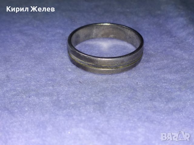 СТАР СТИЛЕН СРЕБЪРЕН ПРЪСТЕН ОКСИДИРАНО СРЕБРО 925 Тип ХАЛКА РЪЧНА ИЗРАБОТКА 40107, снимка 11 - Пръстени - 42760849