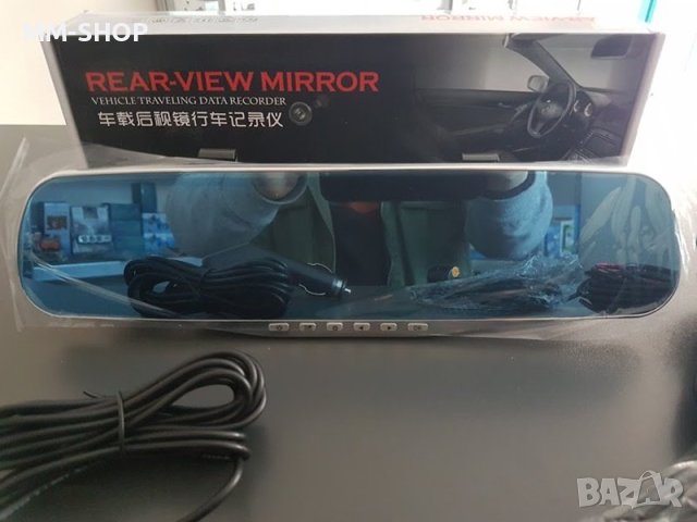 Видeорегистратор в огледало за обратно виждане за автомобил, снимка 2 - Друга електроника - 42394512