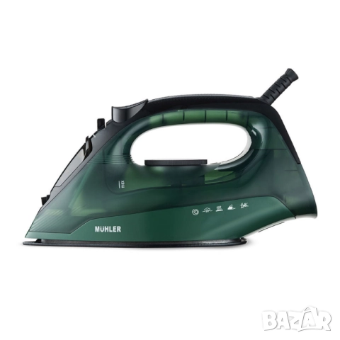 Парна ютия Muhler SI-2520C, 2400W, керамична плоча, паров удар, против прокапване и котлен камък, снимка 4 - Форми - 51974476