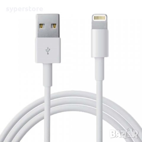 Кабел Lightning към USB Digital One SP01182 за iPhone 5, 6, 7 ,8 , X Бял 1м 2.0A