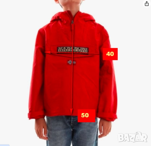 Детско яке с качулка Napapijri размер 130 , снимка 3 - Детски якета и елеци - 52287425