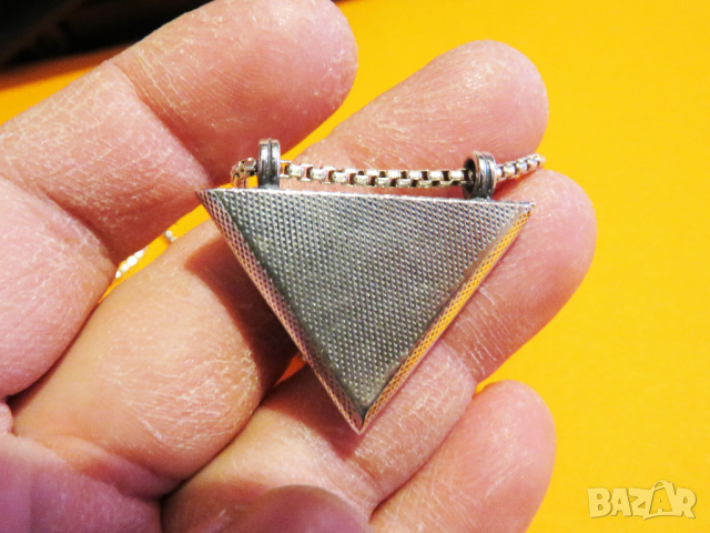 сребърен синджир с османска отваряща се сребърна муска с флорални мотиви, накит, амулет сребро, снимка 3 - Други - 36449729