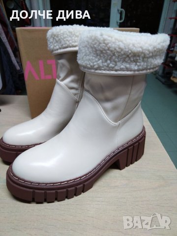  НАМАЛЕНИЕ-Дамски боти м. 591 светло бежави, снимка 3 - Дамски боти - 38829347