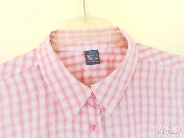 🧭 ODLO / хибридна трекинг туристическа риза, снимка 7 - Ризи - 47471272